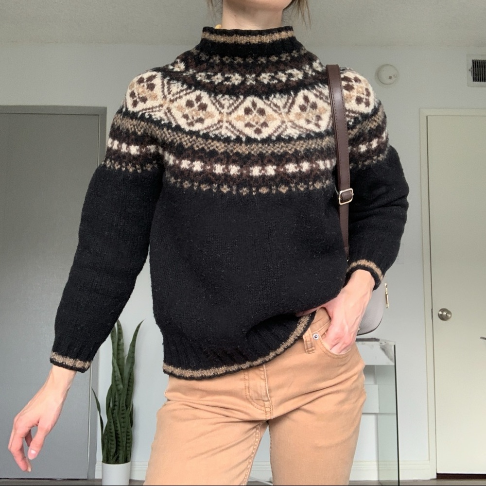Vintage Wool Thick Knit Winter Sweater